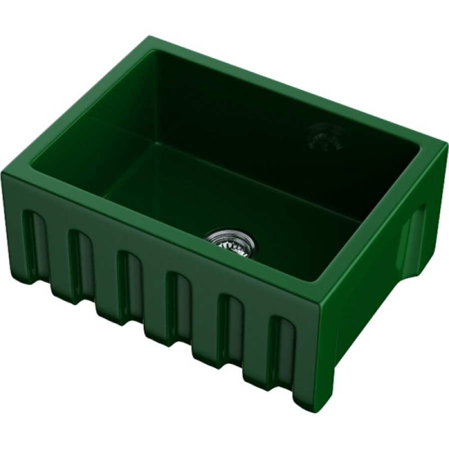 Мойка кухонная Omoikiri Mikura 61-RG 4911255, 61 см, natceramic, цвет royal green глянцевый