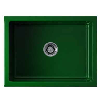 Мойка кухонная Omoikiri Mikura 61-RG 4911255, 61 см, natceramic, цвет royal green глянцевый