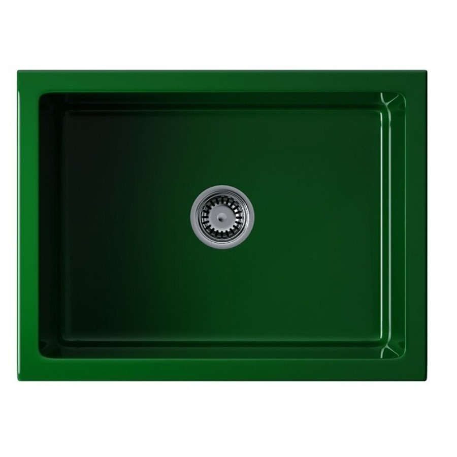 Мойка кухонная Omoikiri Mikura 61-RG 4911255, 61 см, natceramic, цвет royal green глянцевый