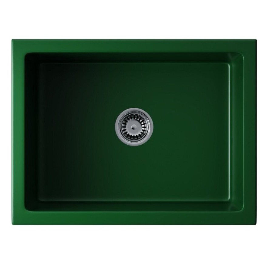 Мойка кухонная Omoikiri Mikura 61-RG 4911256, 61 см, natceramic, цвет royal green матовый