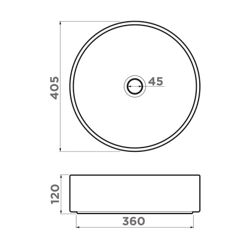 Раковина накладная Omoikiri Mira 4972068, 41 см, цвет серо-коричневый
