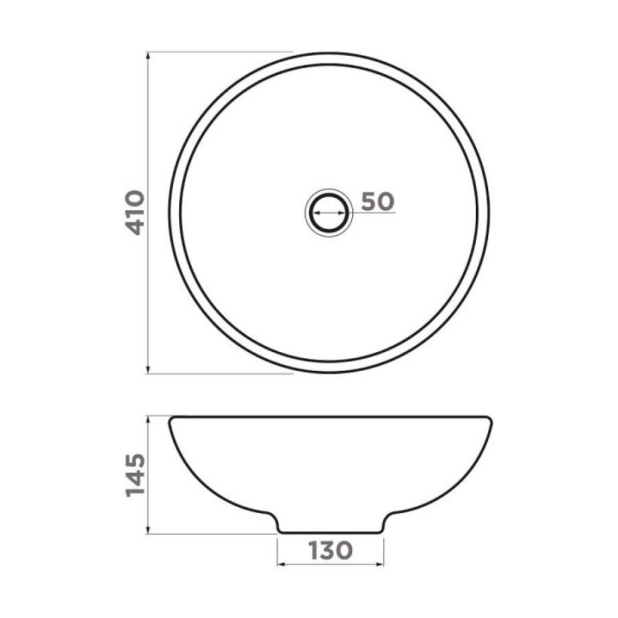 Раковина накладная Omoikiri Hitomi 4972078, 41 см, цвет wh marble