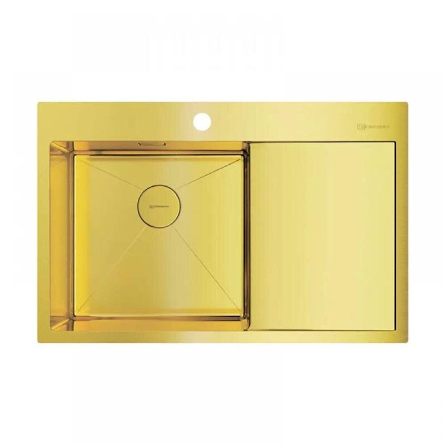 Мойка кухонная Omoikiri Akisame 78-LG-L, 4973085, светлое золото