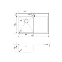 Мойка кухонная Omoikiri Akisame 78-LG-L, 4973085, светлое золото