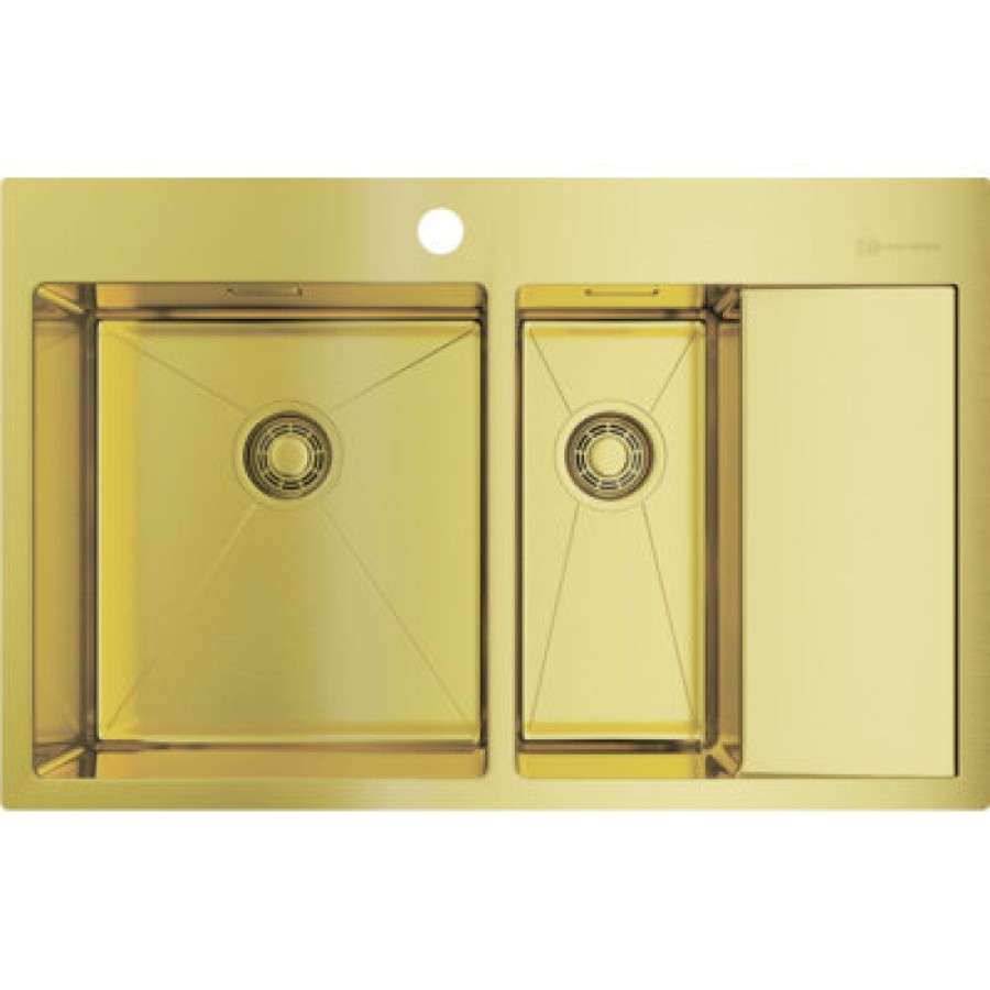 Мойка кухонная Omoikiri Akisame 78-2 LG-L 4973087 светлое золото
