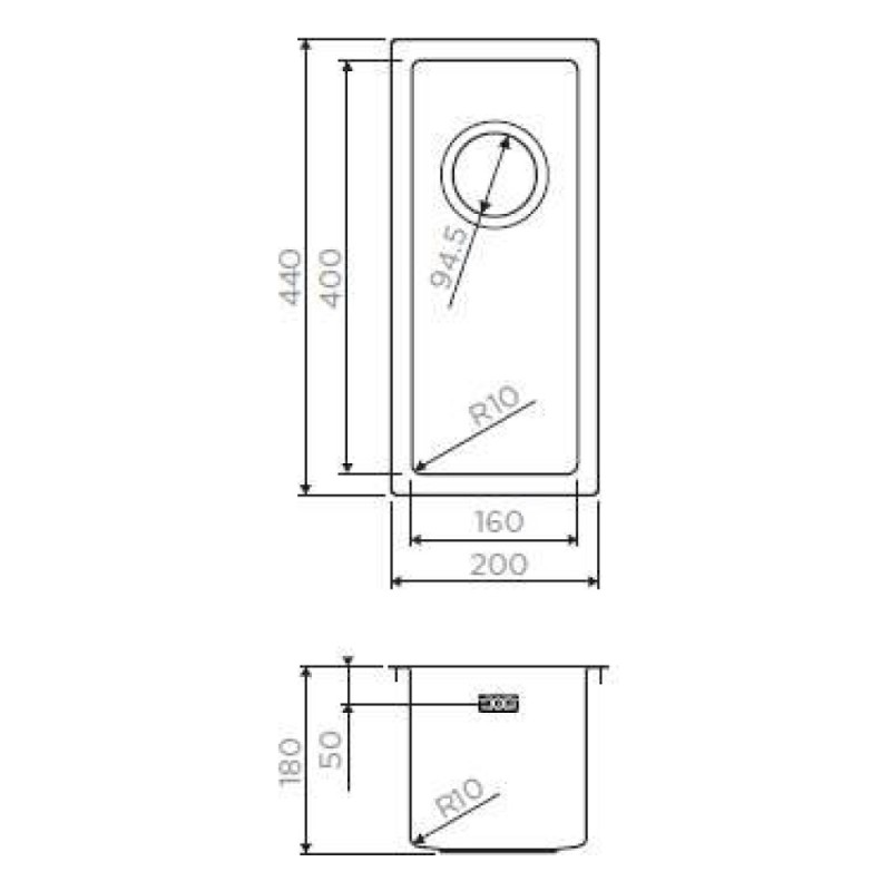 Мойка кухонная Omoikiri Taki 20-U/IF-LG 4973091, светлое золото