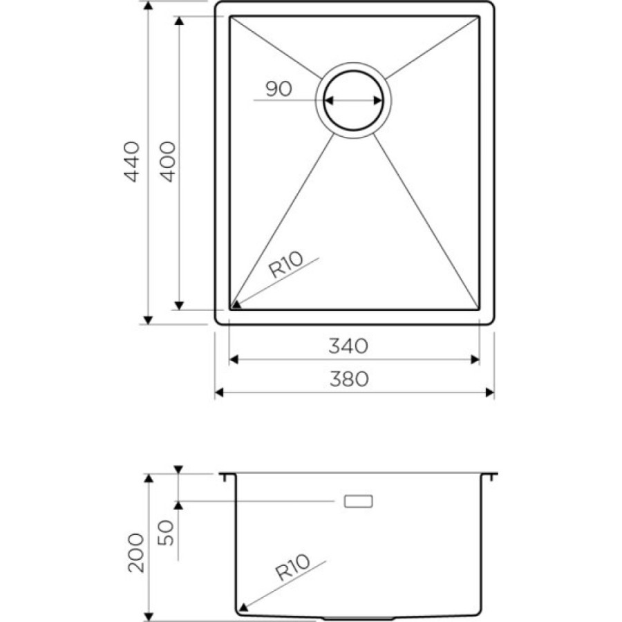 Мойка кухонная Omoikiri Taki 38-U/IF-LG 4973092 светлое золото
