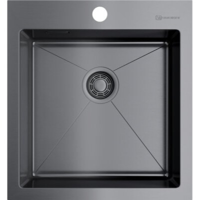 Мойка кухонная Omoikiri Akisame 46-GM 4973095 воронёная сталь, gunmetal