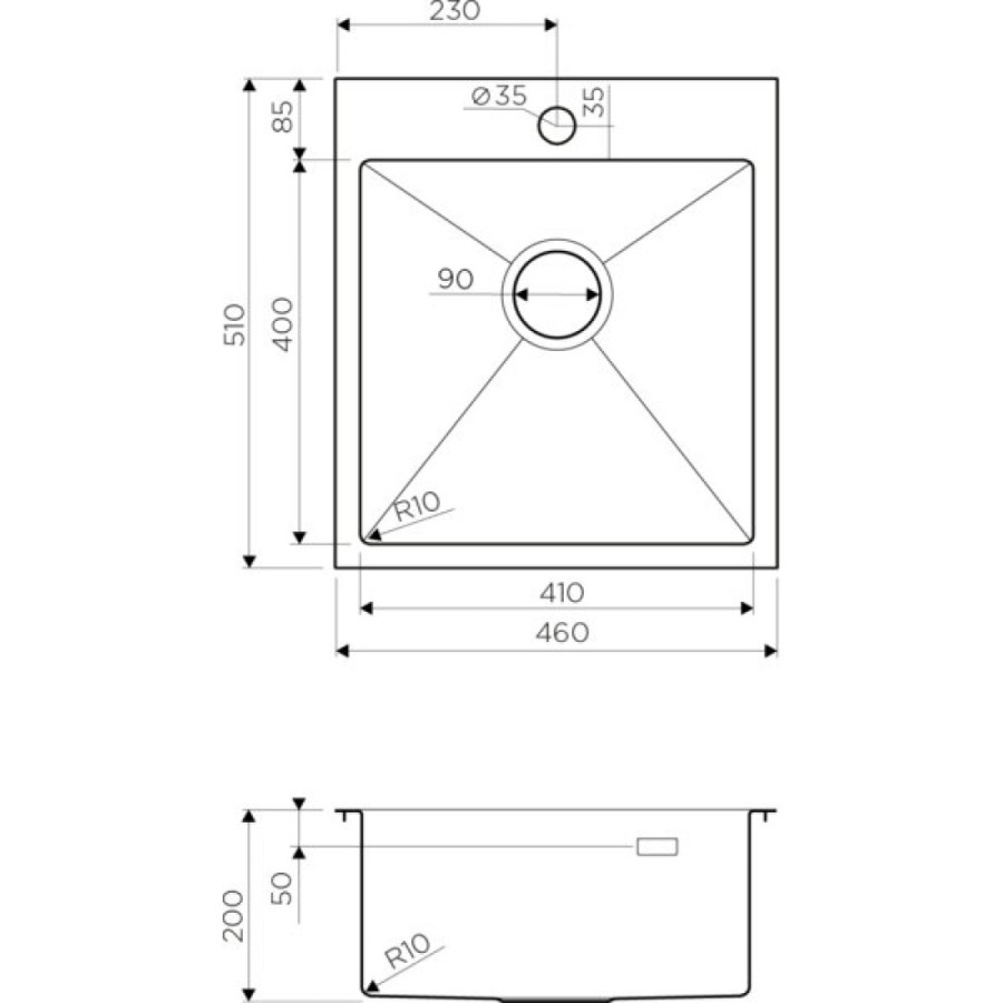 Мойка кухонная Omoikiri Akisame 46-GM 4973095 воронёная сталь, gunmetal