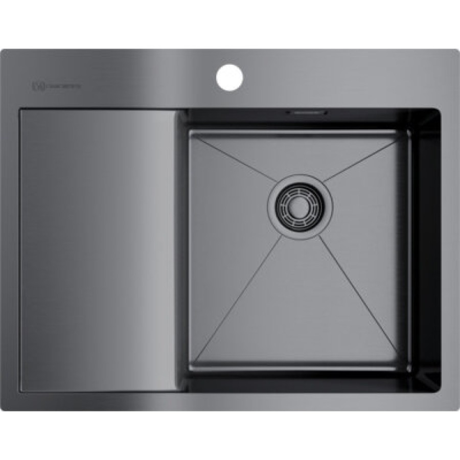 Мойка кухонная Omoikiri Akisame 65-GM-R 4973098 воронёная сталь, gunmetal