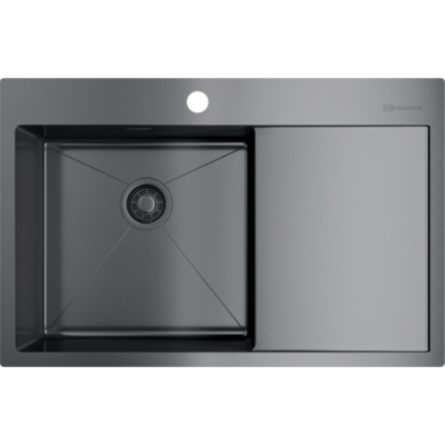 Мойка кухонная Omoikiri Akisame 4973099 78-GM-L воронёная сталь, gunmetal