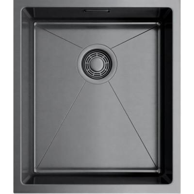 Мойка кухонная Omoikiri Taki 38-U/IF-GM 4973106 воронёная сталь, gunmetal