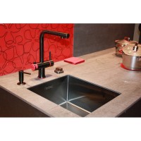 Мойка кухонная Omoikiri Taki 38-U/IF-GM 4973106 воронёная сталь, gunmetal