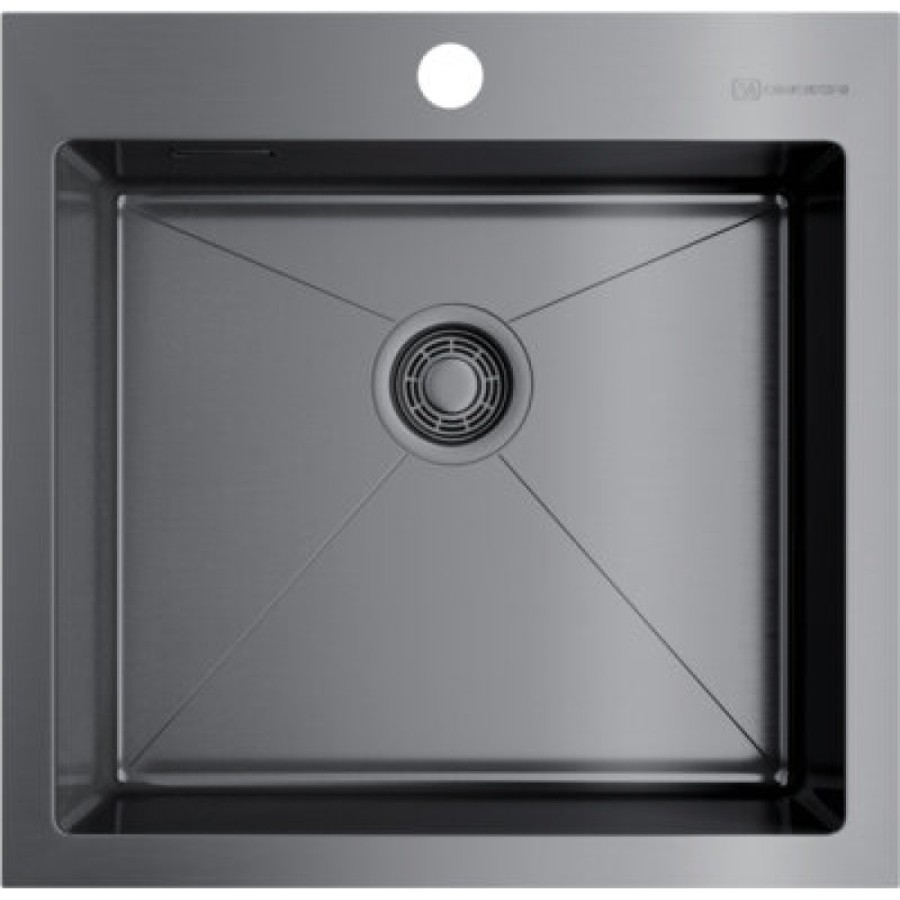 Мойка кухонная Omoikiri Akisame 51-GM 4973440 воронёная сталь, gunmetal