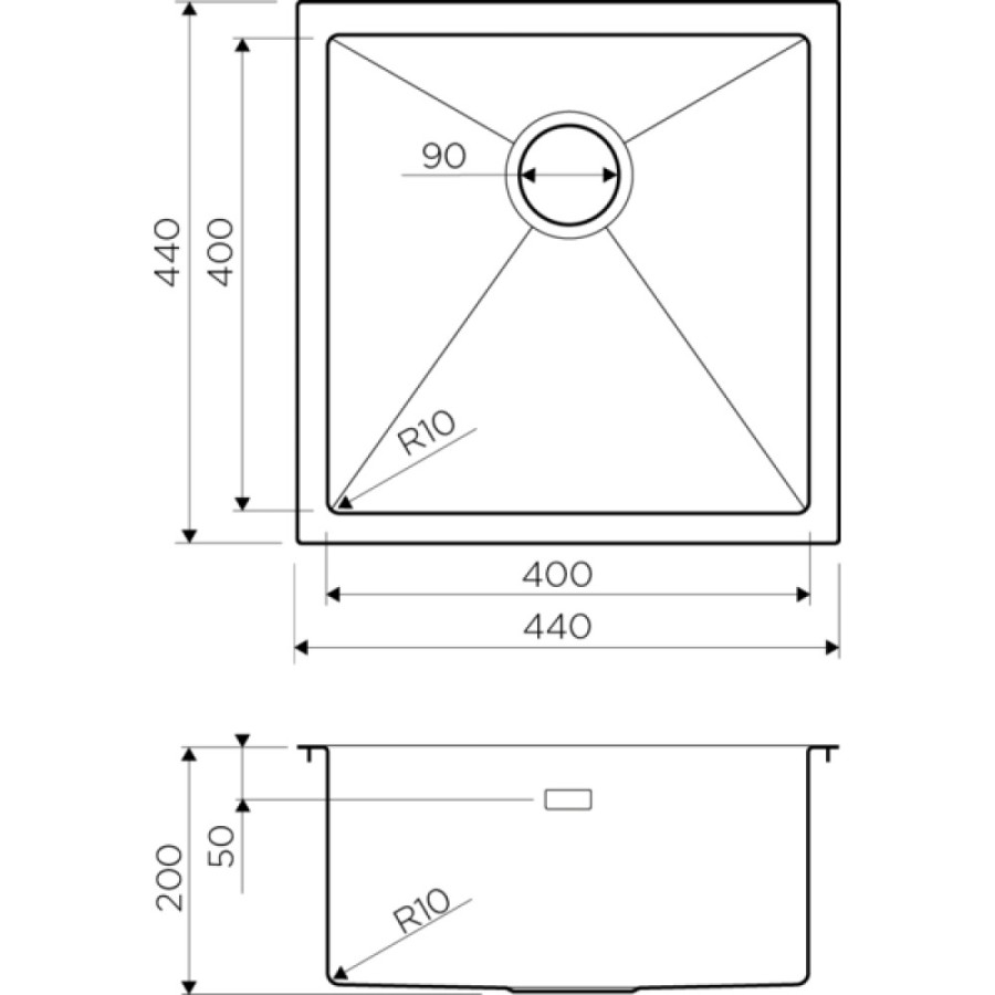 Мойка кухонная Omoikiri Taki 4973521 44-U/IF-GM воронёная сталь, gunmetal
