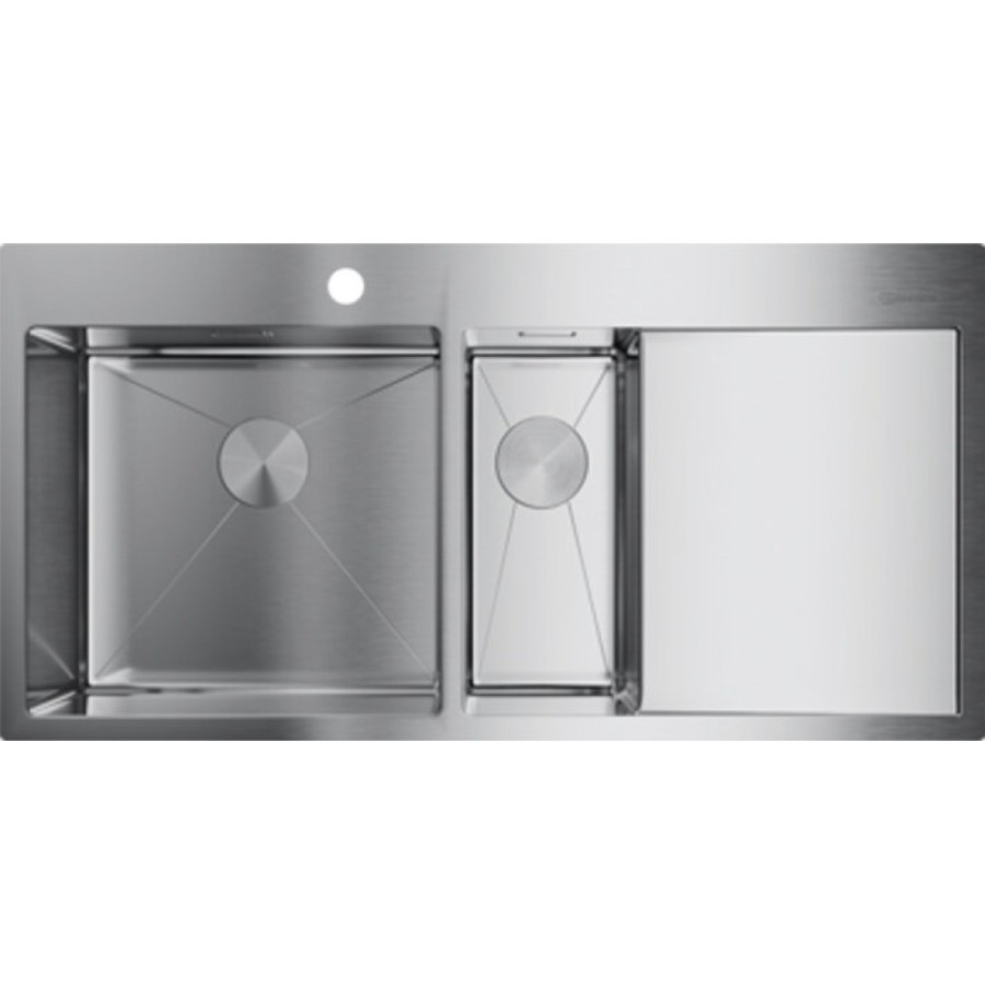 Мойка кухонная Omoikiri Akisame 100-2-IN-L 4973544 нержавеющая сталь