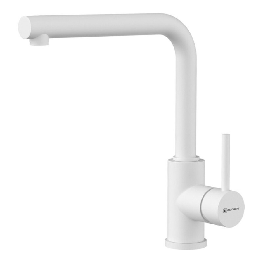 Смеситель для кухни Omoikiri Nakagawa-P 4974310, цвет белый