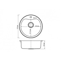 Мойка кухонная Omoikiri Saroma 4993007 51-1-IN нержавеющая сталь