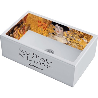 Мойка кухонная Omoikiri Mikura 76-Klimt 4993022, 76 см, natceramic, цвет белый с принтом