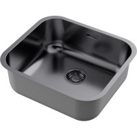 Кухонная мойка Omoikiri Omi 49-U/I 4993073, 49 см, цвет вороненая сталь