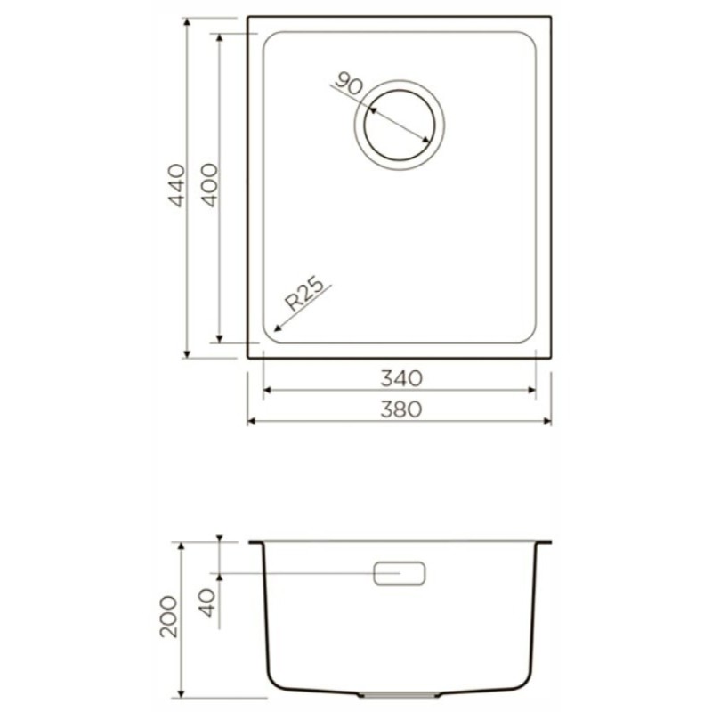 Мойка кухонная Omoikiri Tadzava 38-U-IN 4993077 нержавеющая сталь