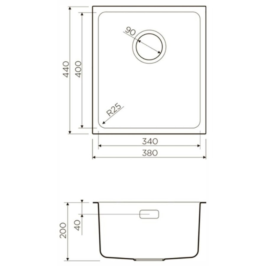Мойка кухонная Omoikiri Tadzava 38-U-IN 4993077 нержавеющая сталь