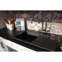 Мойка кухонная Omoikiri Sakaime 4993111 78-BL, 78 см, tetogranit, черный