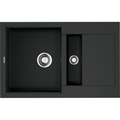 Мойка кухонная Omoikiri Sakaime 78-2-BL 4993114, 78 см, tetogranit, черная