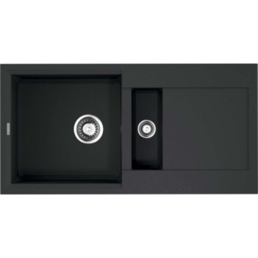 Мойка кухонная Omoikiri Sakaime 86-2-BL 4993117, 86 см, tetogranit, черный