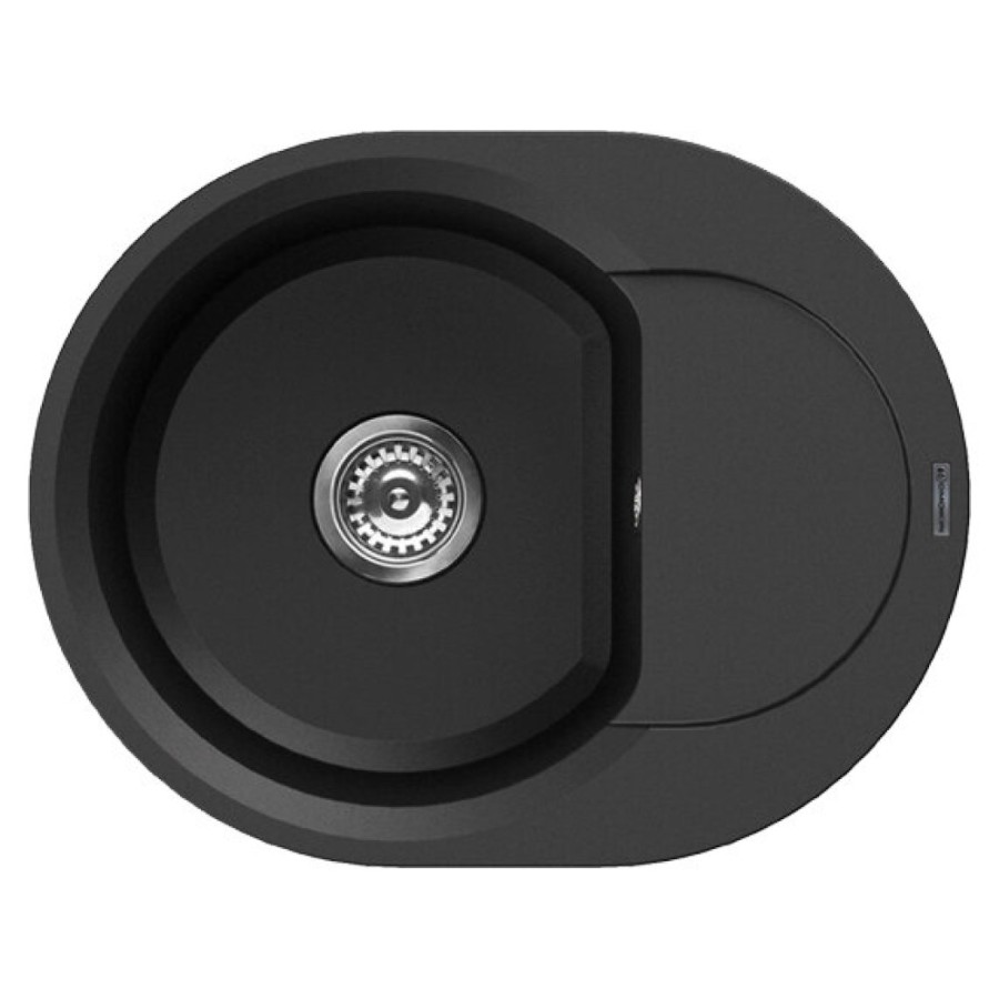 Мойка кухонная Omoikiri Sakaime 60Е-BL, 60 см, tetogranit, черная (4993120)