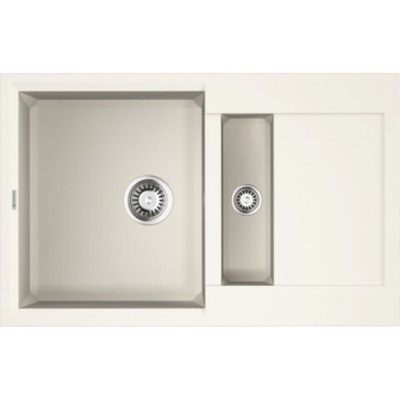 Мойка кухонная Omoikiri Sakaime 78-2-WH 4993128, 78 см, tetogranit, белая