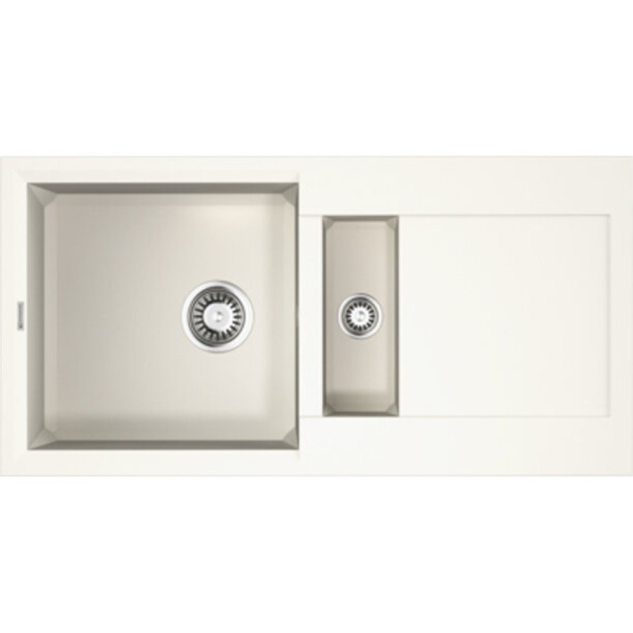 Мойка кухонная Omoikiri Sakaime 86-2-WH 4993129, 86 см, tetogranit, белая