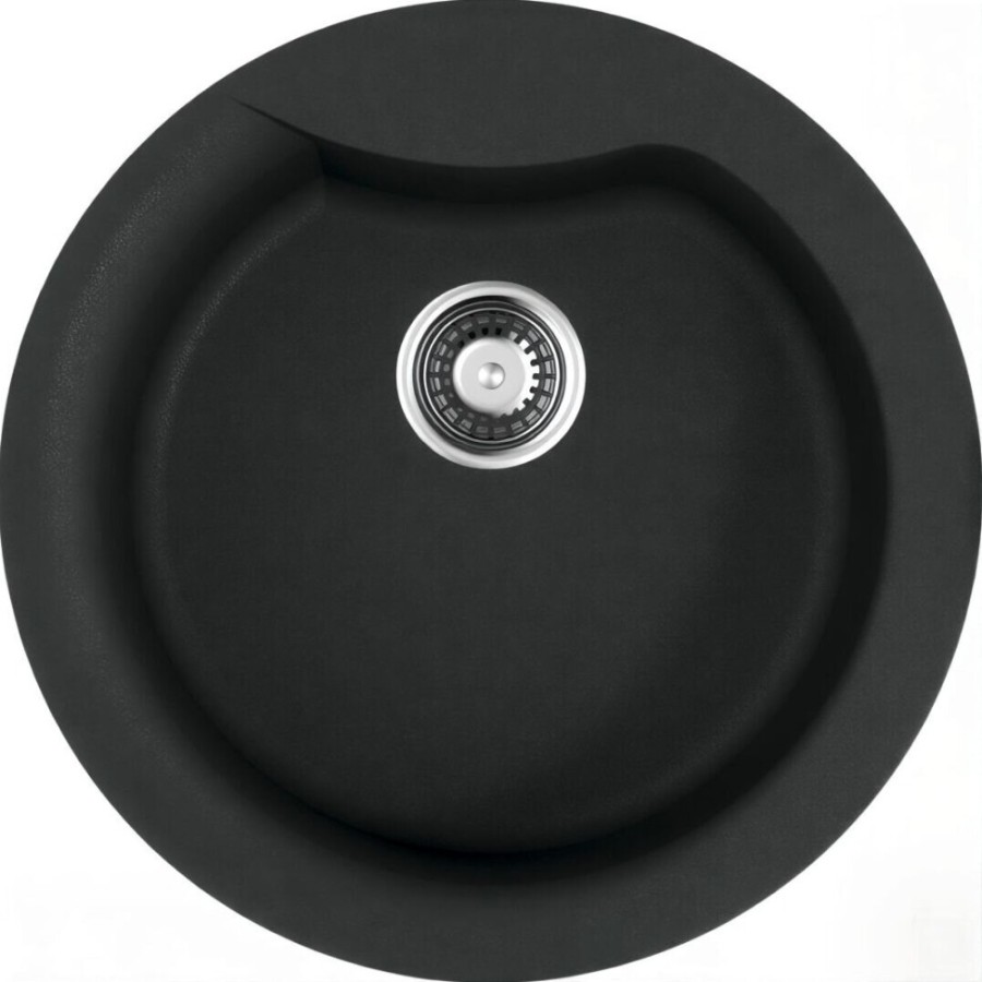 Мойка кухонная Omoikiri Yasugata 48R-BL 4993130, 48.5 см, tetogranit, черная