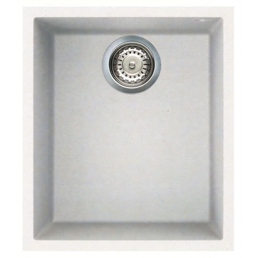 Мойка кухонная Omoikiri Bosen 38-U-WH, 38 см, tetogranit, белая (4993160)