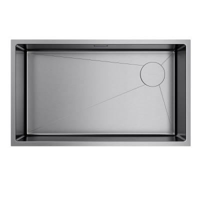Кухонная мойка Omoikiri Taki 74-U/IF Side 4993170, 74 см, цвет нержавеющая сталь