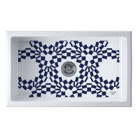 Мойка кухонная Omoikiri Mikura 76-Tokyo 2 4993173, 76 см, natceramic, цвет белый с принтом