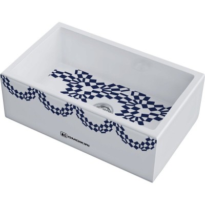 Мойка кухонная Omoikiri Mikura 76-Tokyo 2 4993173, 76 см, natceramic, цвет белый с принтом