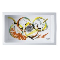 Мойка кухонная Omoikiri Mikura 76-Tokyo 3 4993174, 76 см, natceramic, цвет белый с принтом