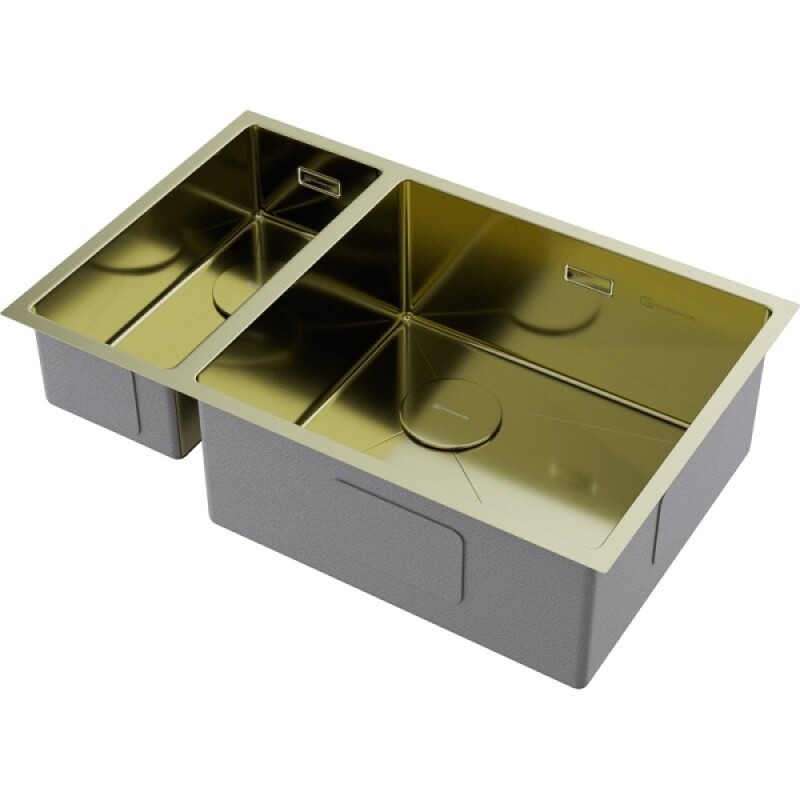 Кухонная мойка Omoikiri Taki 69-2 Side 4993184, 69 см, правая, цвет светлое золото