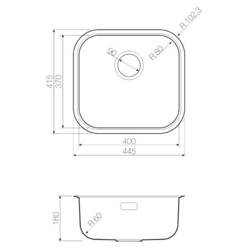 Мойка кухонная Omoikiri Omi 44-GM воронёная сталь, gunmetal (4993191)