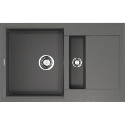 Мойка кухонная Omoikiri Sakaime 78-2-PL 4993199, 78 см, tetogranit, платина