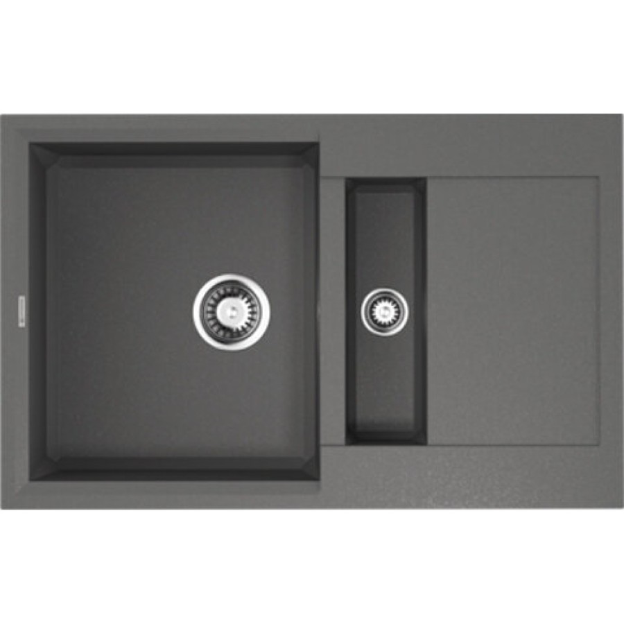 Мойка кухонная Omoikiri Sakaime 78-2-PL 4993199, 78 см, tetogranit, платина