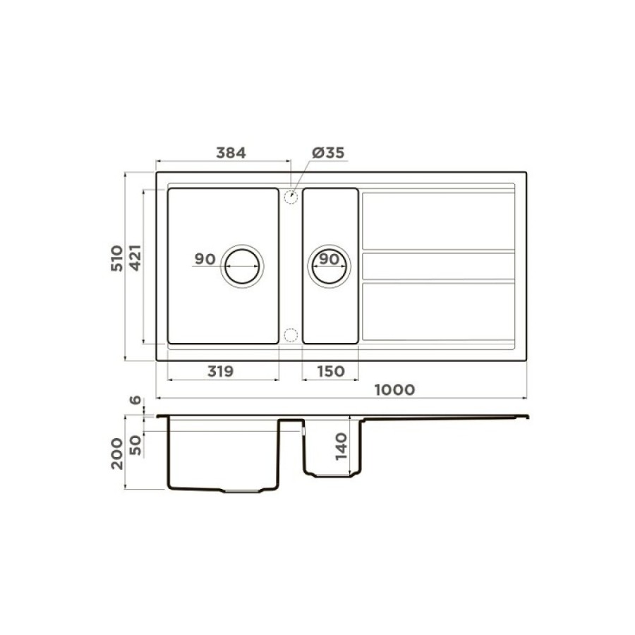 Мойка кухонная Omoikiri Kitagawa 100-2-WG 4993252, 100 см, artceramic, цвет wind green