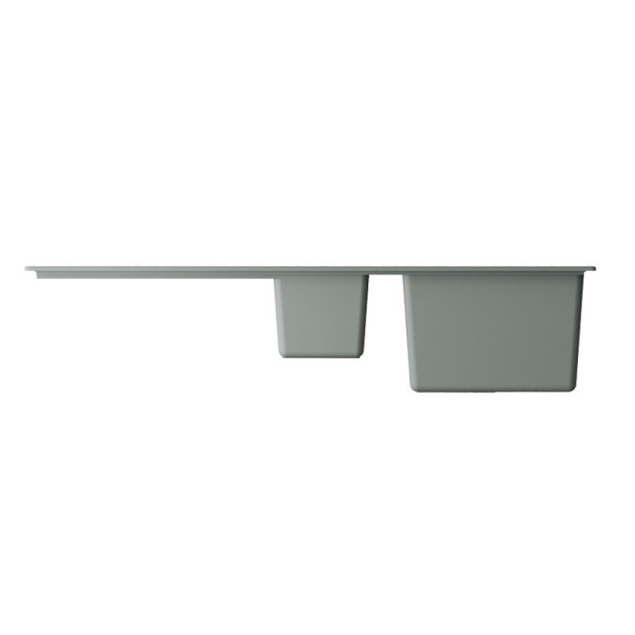 Мойка кухонная Omoikiri Kitagawa 100-2-WG 4993252, 100 см, artceramic, цвет wind green