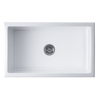 Мойка кухонная Omoikiri Mikura 76-WH 4993258, 76 см, natceramic, цвет белый глянцевый