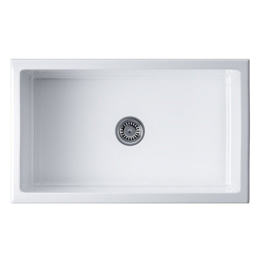 Мойка кухонная Omoikiri Mikura 76-WH 4993258, 76 см, natceramic, цвет белый глянцевый