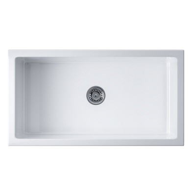 Мойка кухонная Omoikiri Mikura 83-WH 4993259, 84 см, natceramic, цвет белый глянцевый