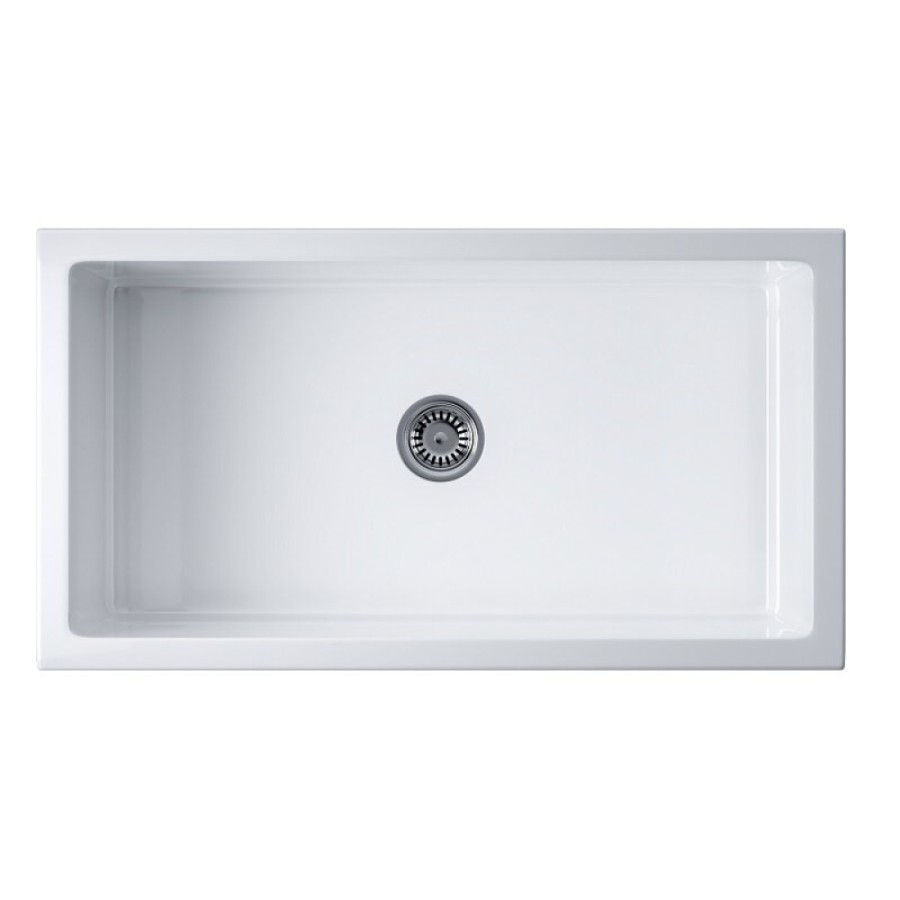 Мойка кухонная Omoikiri Mikura 83-WH 4993259, 84 см, natceramic, цвет белый глянцевый