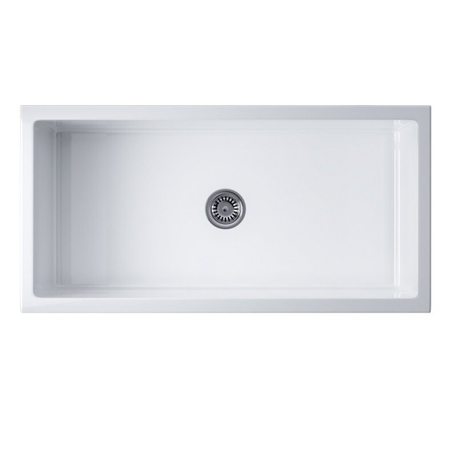 Мойка кухонная Omoikiri Mikura 91-WH 4993260, 91 см, natceramic, цвет белый глянцевый
