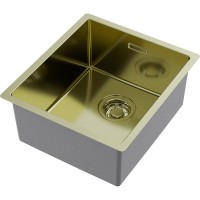 Кухонная мойка Omoikiri Tadzava 39-U/I-LG 4993262, 39 см, цвет светлое золото